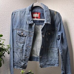 Abercrombie & Fitch Light Blue Denim Jean Jacket